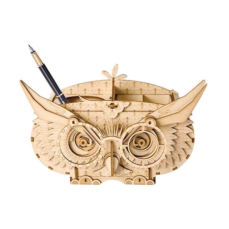 Bullicio Classic 3D Wood Owl Storage Box Puzzles BU2978684